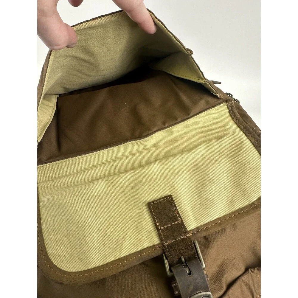 Duck Head Expedition Backpack Cotton Quality Leather Brown Large Zip Flap Clasp